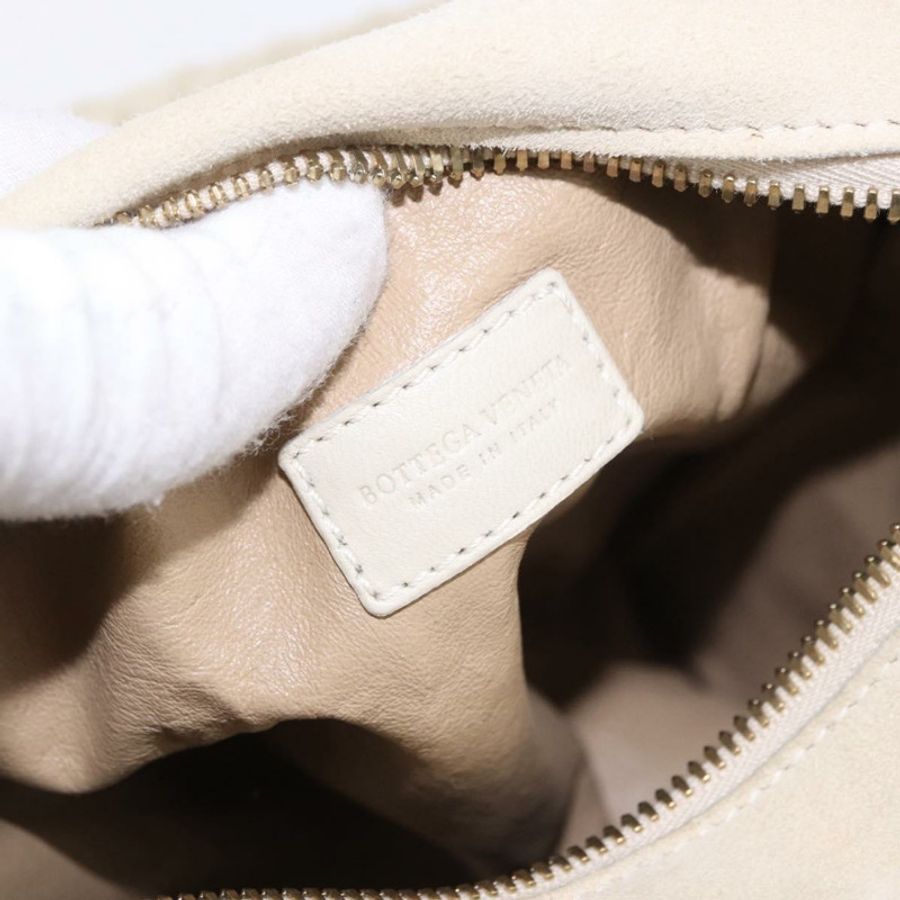 【日本直送】BOTTEGA VENETA 象牙色金色麂皮單肩包 正品 ka5223A-16