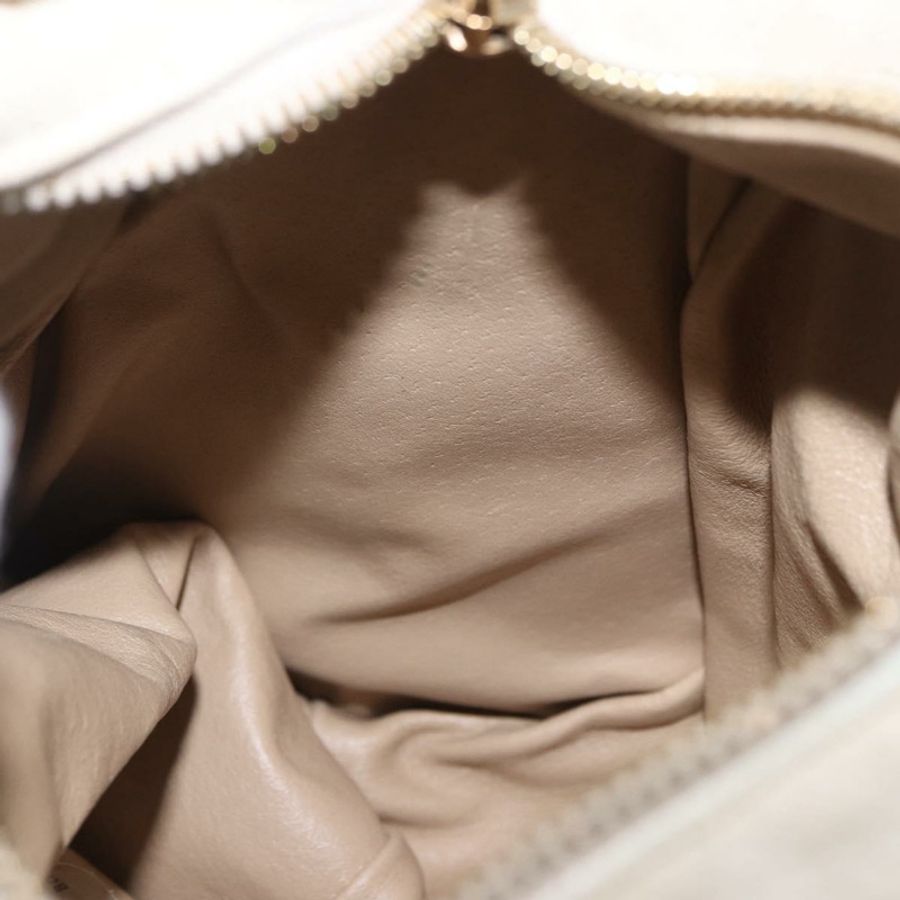 【日本直送】BOTTEGA VENETA 象牙色金色麂皮單肩包 正品 ka5223A-17