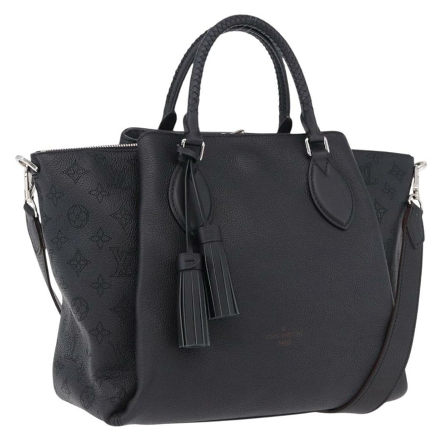 【日本直送】路易威登 Mahina Omea 手提包,黑色皮革,M55029,LV 正品,ka5288V-0