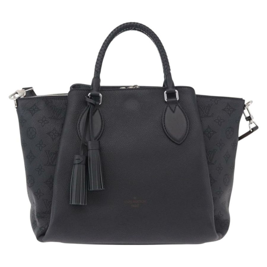 【日本直送】路易威登 Mahina Omea 手提包,黑色皮革,M55029,LV 正品,ka5288V-12