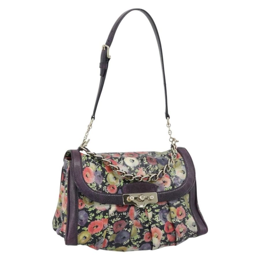 【日本直送】BALLY 手提包 皮革 紫色 金飾 正品 BA14389A-0