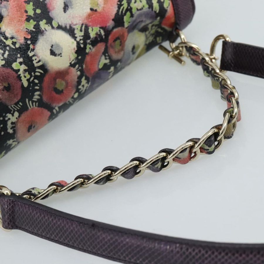 【日本直送】BALLY 手提包 皮革 紫色 金飾 正品 BA14389A-6