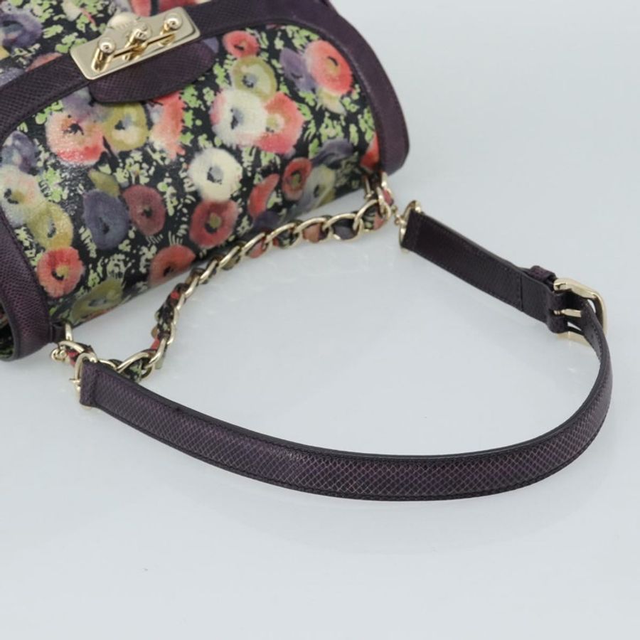 【日本直送】BALLY 手提包 皮革 紫色 金飾 正品 BA14389A-8