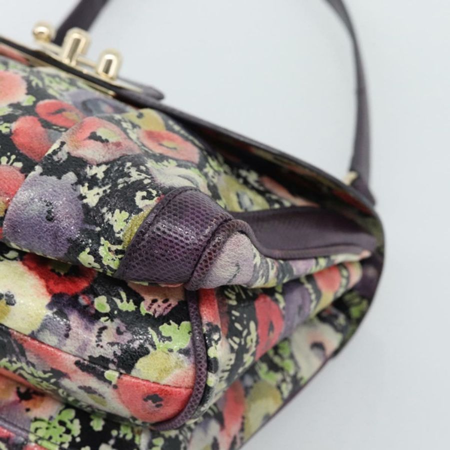 【日本直送】BALLY 手提包 皮革 紫色 金飾 正品 BA14389A-9