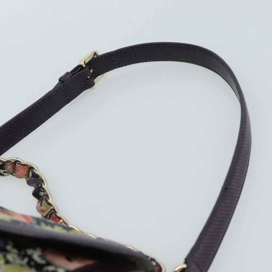 【日本直送】BALLY 手提包 皮革 紫色 金飾 正品 BA14389A-13