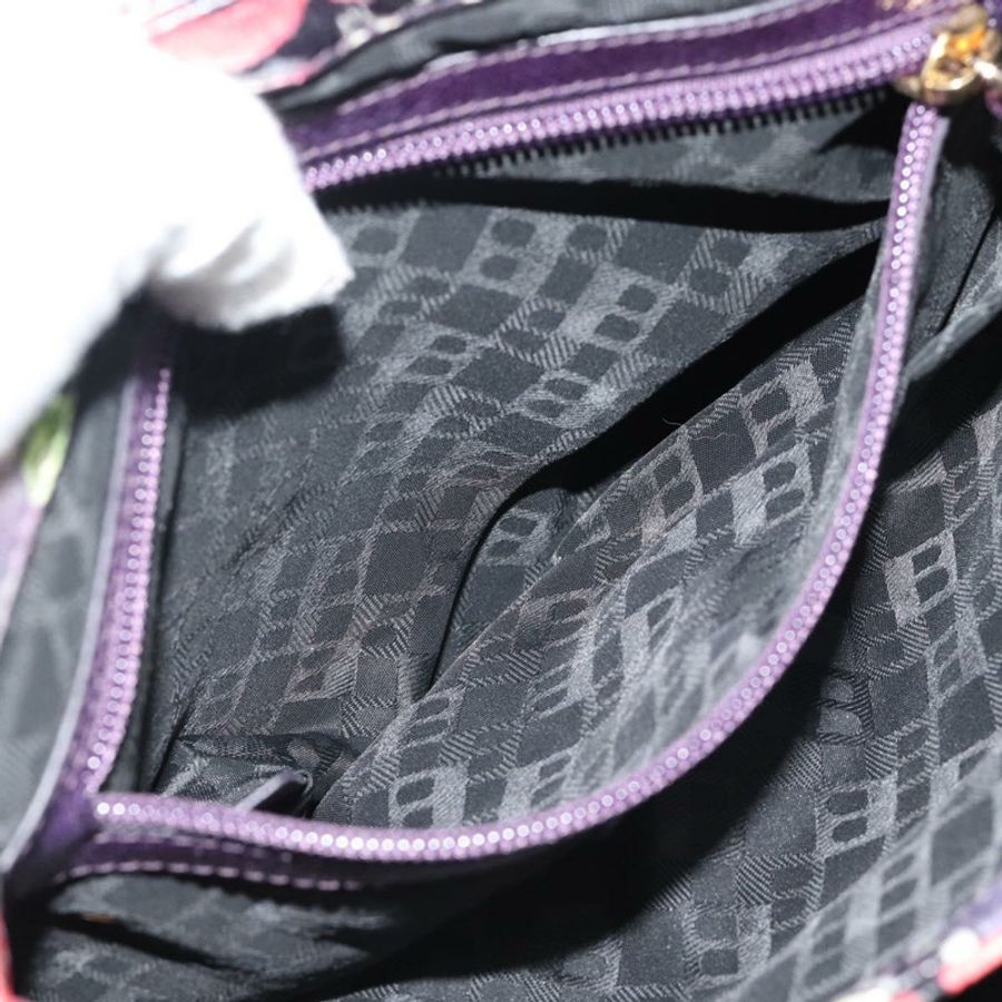 【日本直送】BALLY 手提包 皮革 紫色 金飾 正品 BA14389A-23