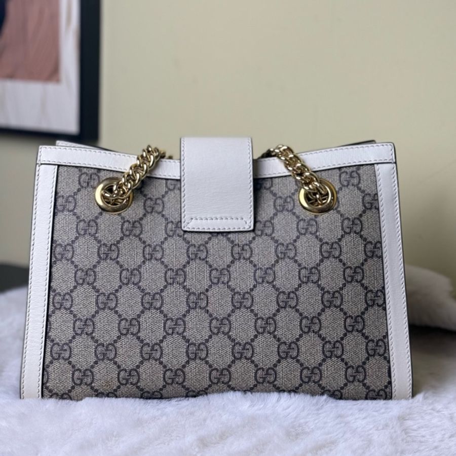 古馳 GUCCI 小號padlock小號老花尺寸:26*18*10-2