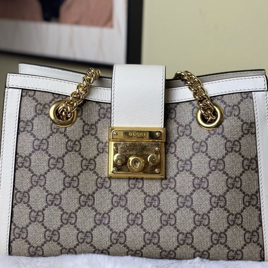 古馳 GUCCI 小號padlock小號老花尺寸:26*18*10-7