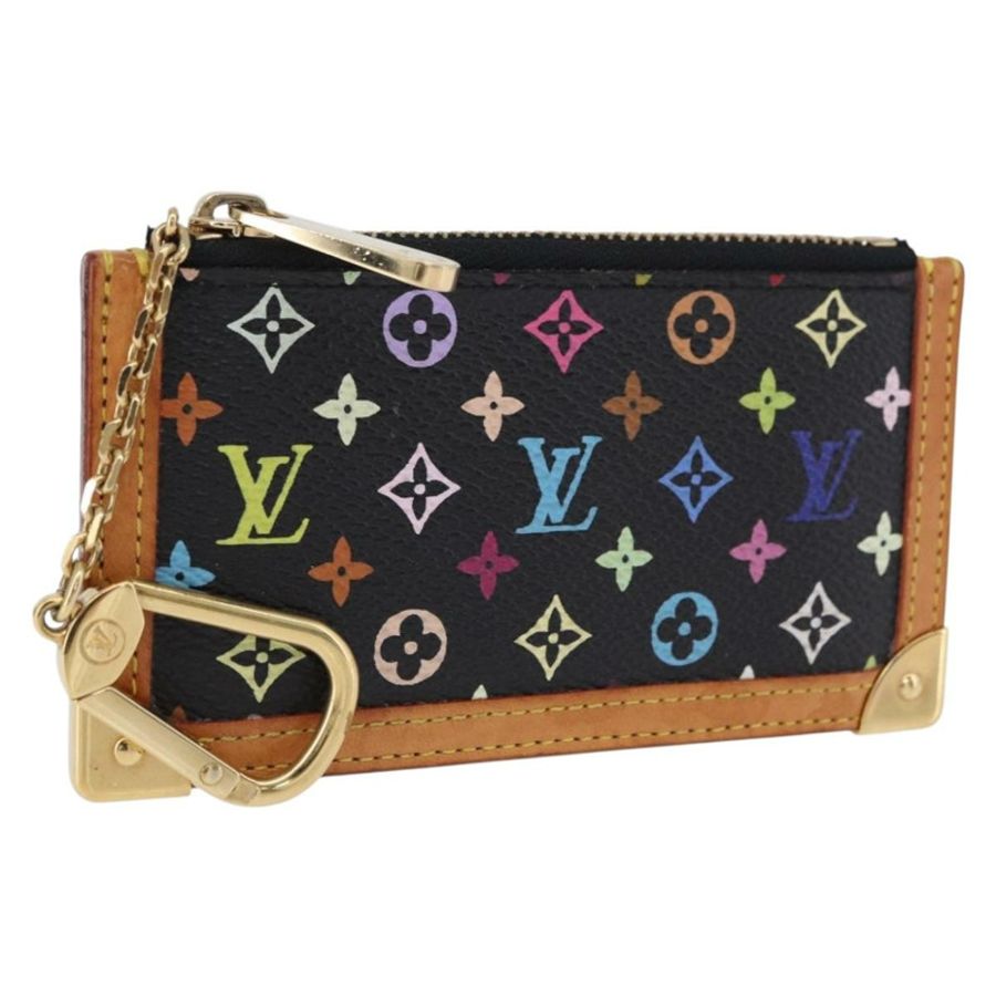 【日本直送】路易威登 Monogram Multicolor Pochette Cles 手拿包 黑色 M13664 正品 BA14342V-0