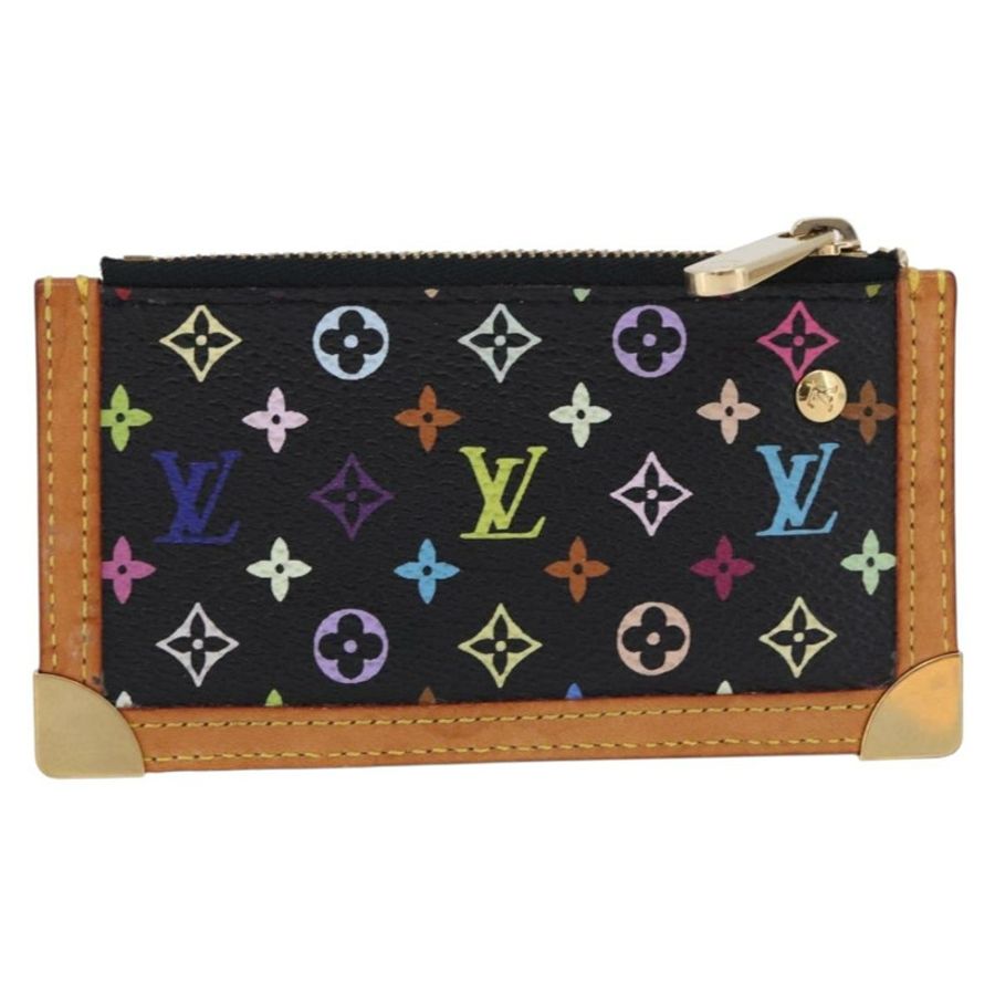 【日本直送】路易威登 Monogram Multicolor Pochette Cles 手拿包 黑色 M13664 正品 BA14342V-1