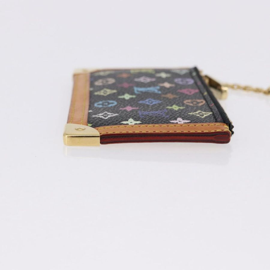 【日本直送】路易威登 Monogram Multicolor Pochette Cles 手拿包 黑色 M13664 正品 BA14342V-2