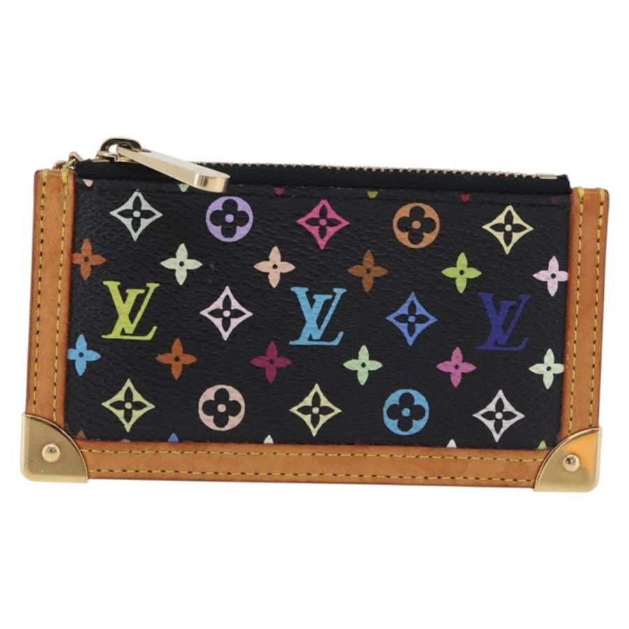 【日本直送】路易威登 Monogram Multicolor Pochette Cles 手拿包 黑色 M13664 正品 BA14342V-12