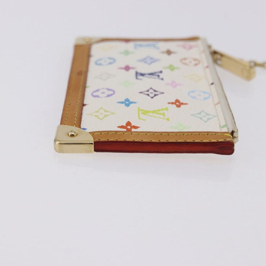 【日本直送】路易威登 Monogram Multicolor Pochette Cles 手拿包 白色 M92655 正品 BA14331V-2