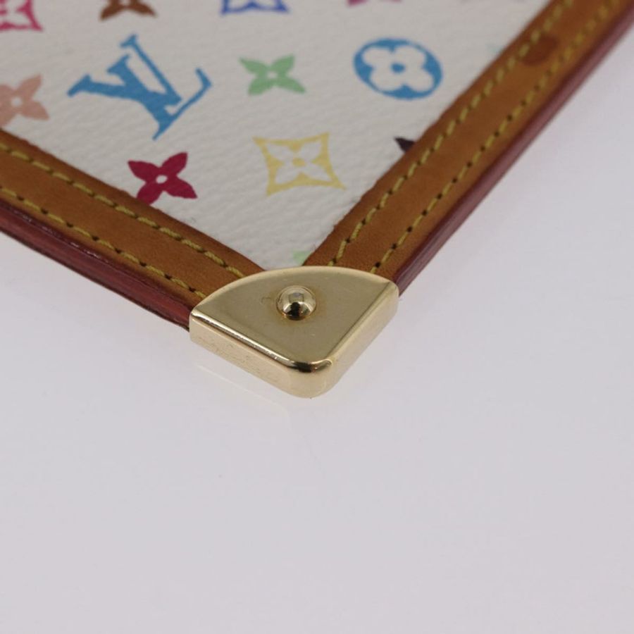 【日本直送】路易威登 Monogram Multicolor Pochette Cles 手拿包 白色 M92655 正品 BA14331V-7