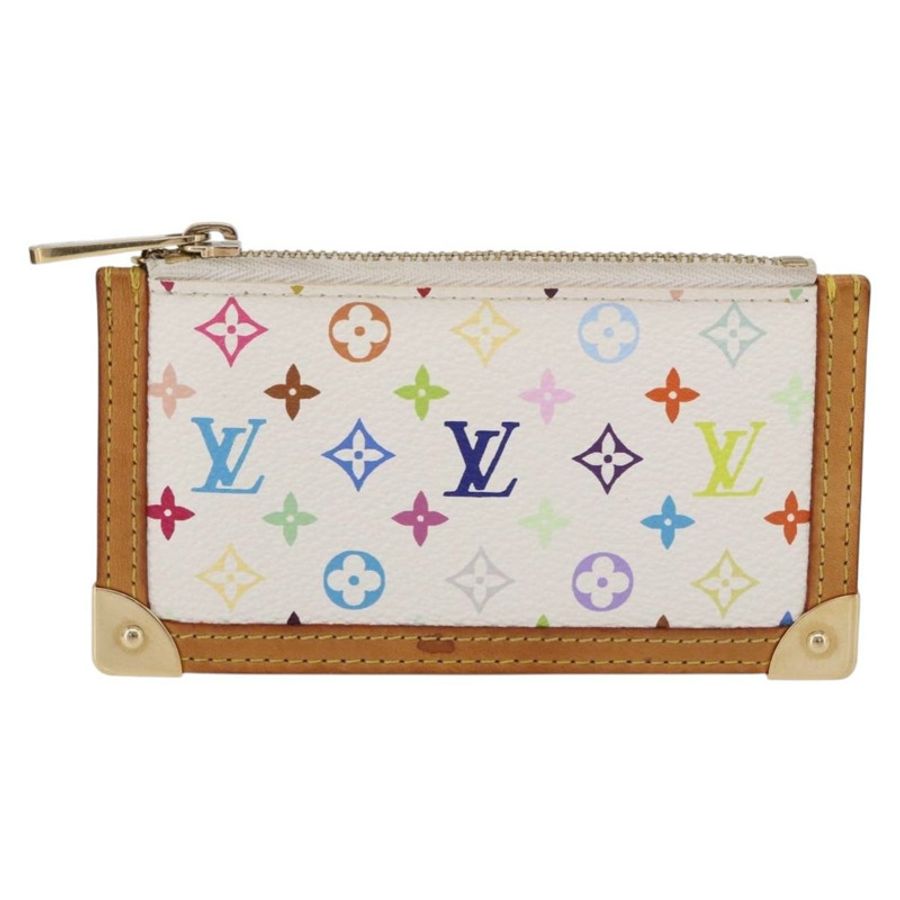 【日本直送】路易威登 Monogram Multicolor Pochette Cles 手拿包 白色 M92655 正品 BA14331V-12