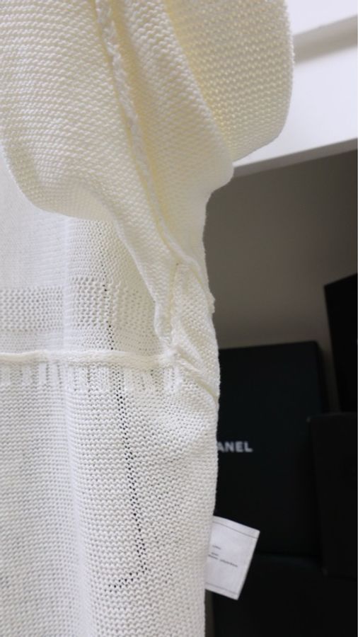 Chanel 12年奶白色针织毛衣-17