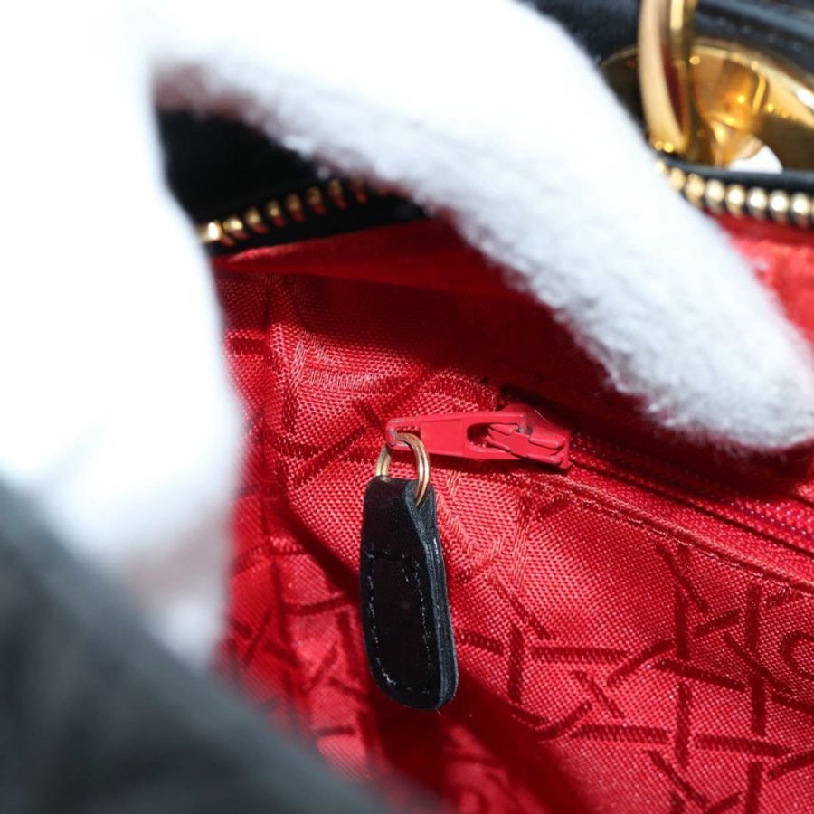【日本直送】Christian Dior Canage Lady Dior 手提包,羊皮材質,黑色,兩用款,正品 ep15345SAM-21