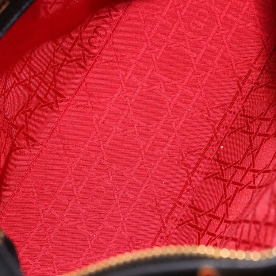 【日本直送】Christian Dior Lady Dior Canage 手提包 皮革 2way 黑色金色 正品 ep15594V-18