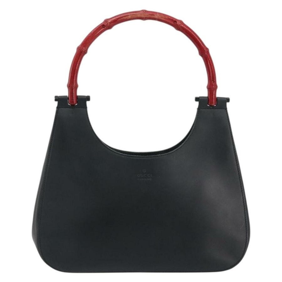 【日本直送】GUCCI 竹節手提包 皮革 黑色 001 3761 正品 ep15613A-1