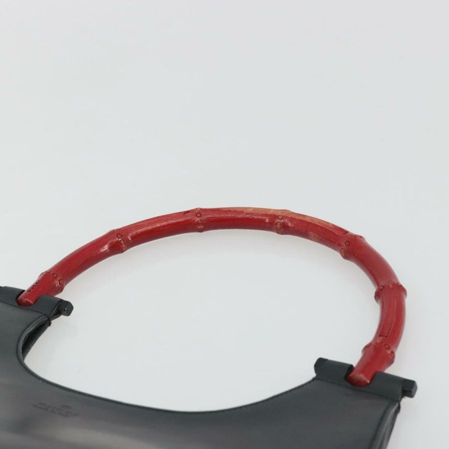 【日本直送】GUCCI 竹節手提包 皮革 黑色 001 3761 正品 ep15613A-7