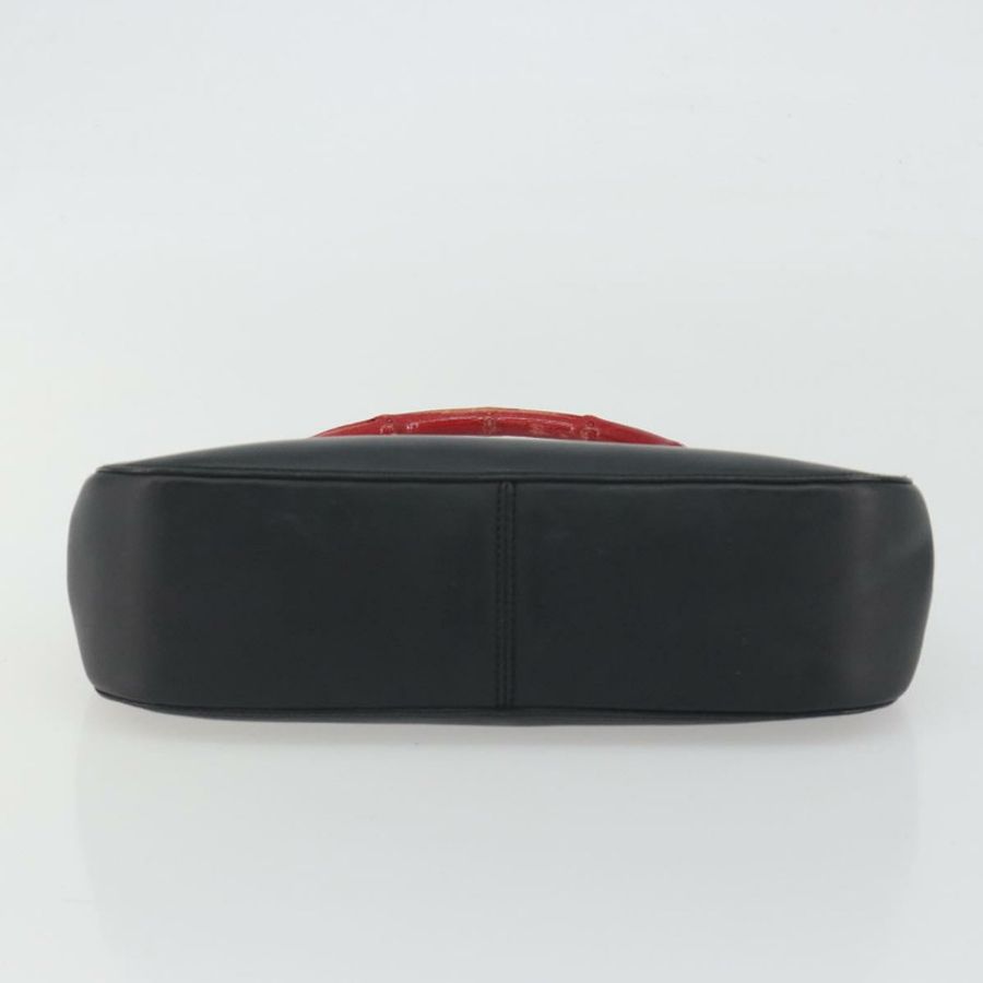 【日本直送】GUCCI 竹節手提包 皮革 黑色 001 3761 正品 ep15613A-9
