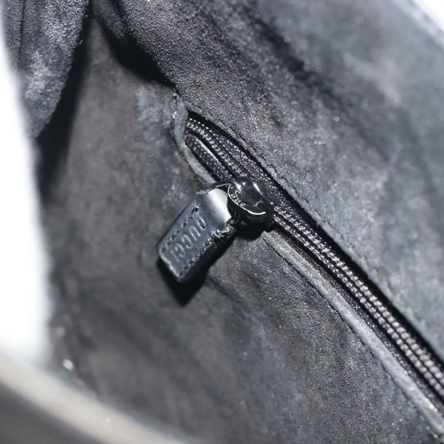 【日本直送】GUCCI 竹節手提包 皮革 黑色 001 3761 正品 ep15613A-19