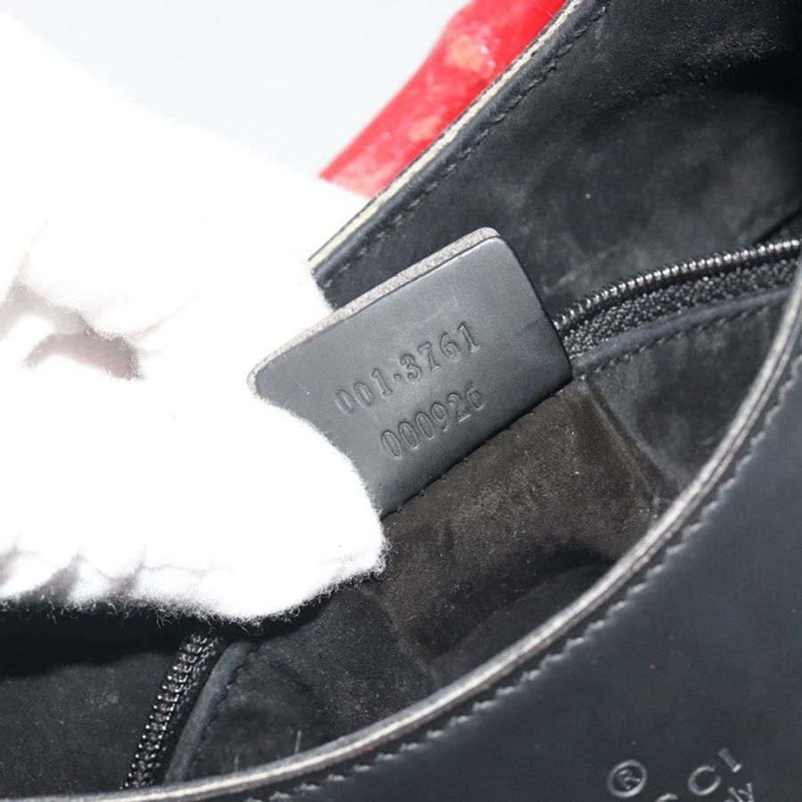 【日本直送】GUCCI 竹節手提包 皮革 黑色 001 3761 正品 ep15613A-21