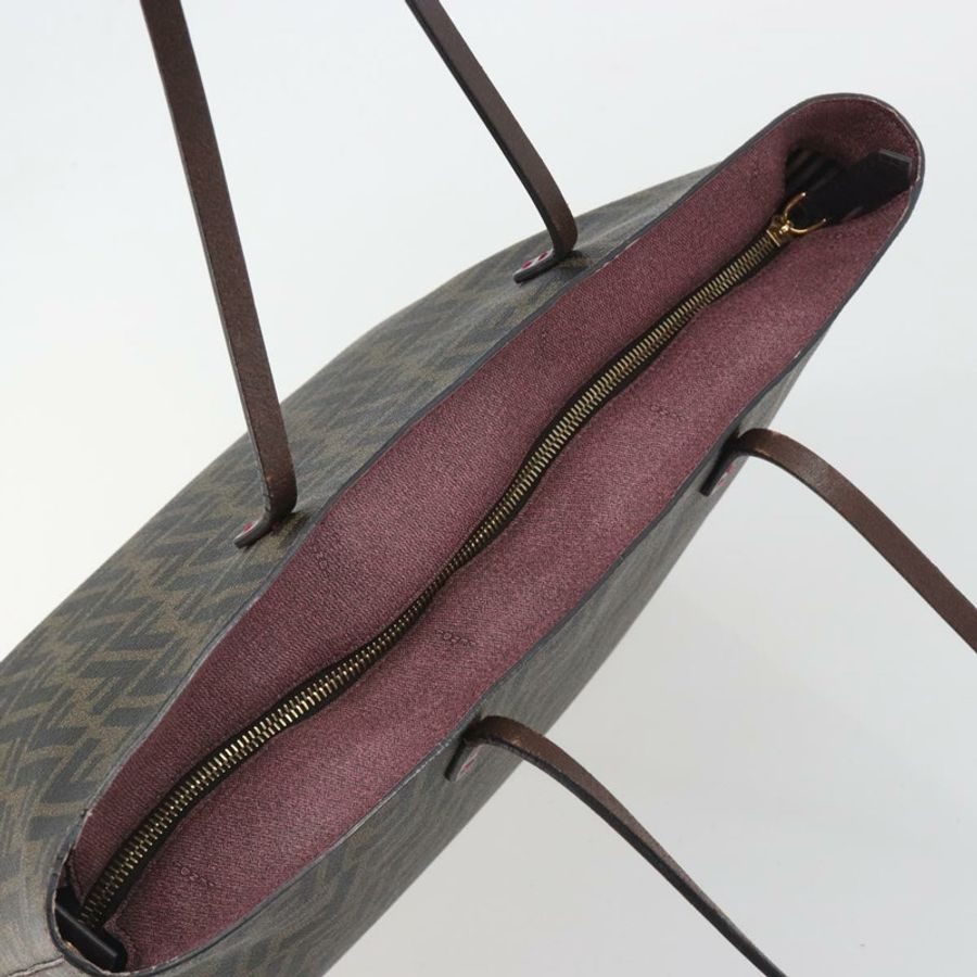 【日本直送】FENDI Zucca帆布手提包 PVC棕黑色 正品 hk3983A-5