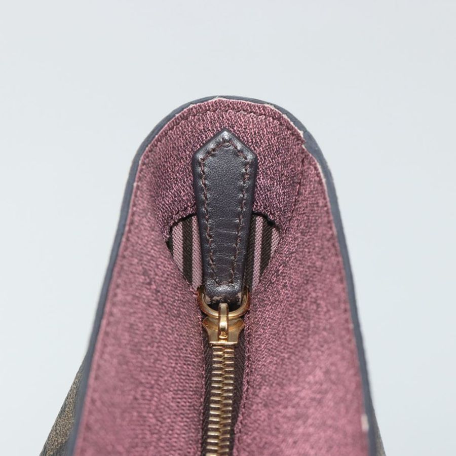 【日本直送】FENDI Zucca帆布手提包 PVC棕黑色 正品 hk3983A-13