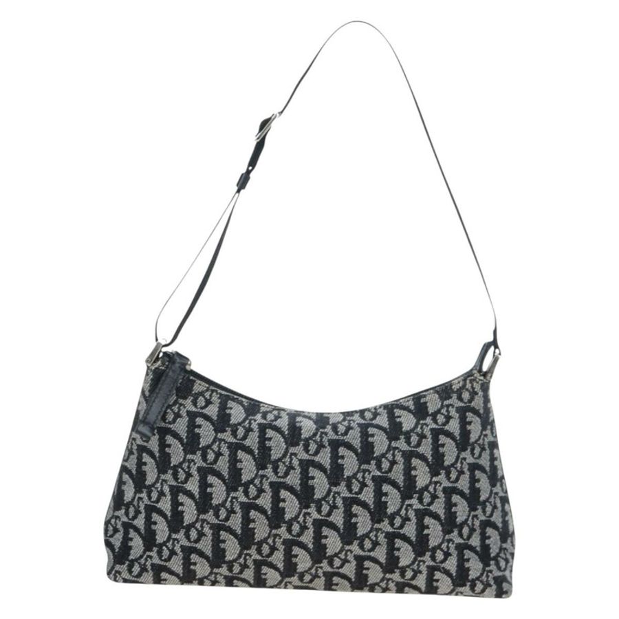 【日本直送】Christian Dior Trotter帆布配件包 黑色銀色 正品 ki6702V-1
