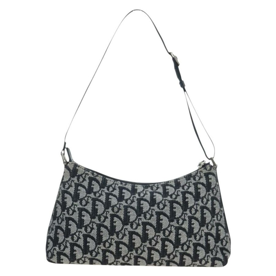 【日本直送】Christian Dior Trotter帆布配件包 黑色銀色 正品 ki6702V-2