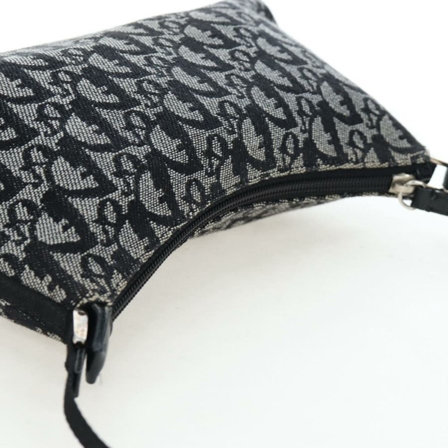 【日本直送】Christian Dior Trotter帆布配件包 黑色銀色 正品 ki6702V-5