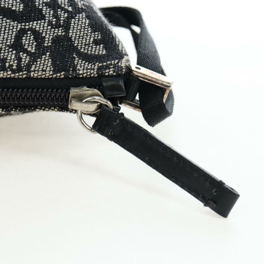 【日本直送】Christian Dior Trotter帆布配件包 黑色銀色 正品 ki6702V-14