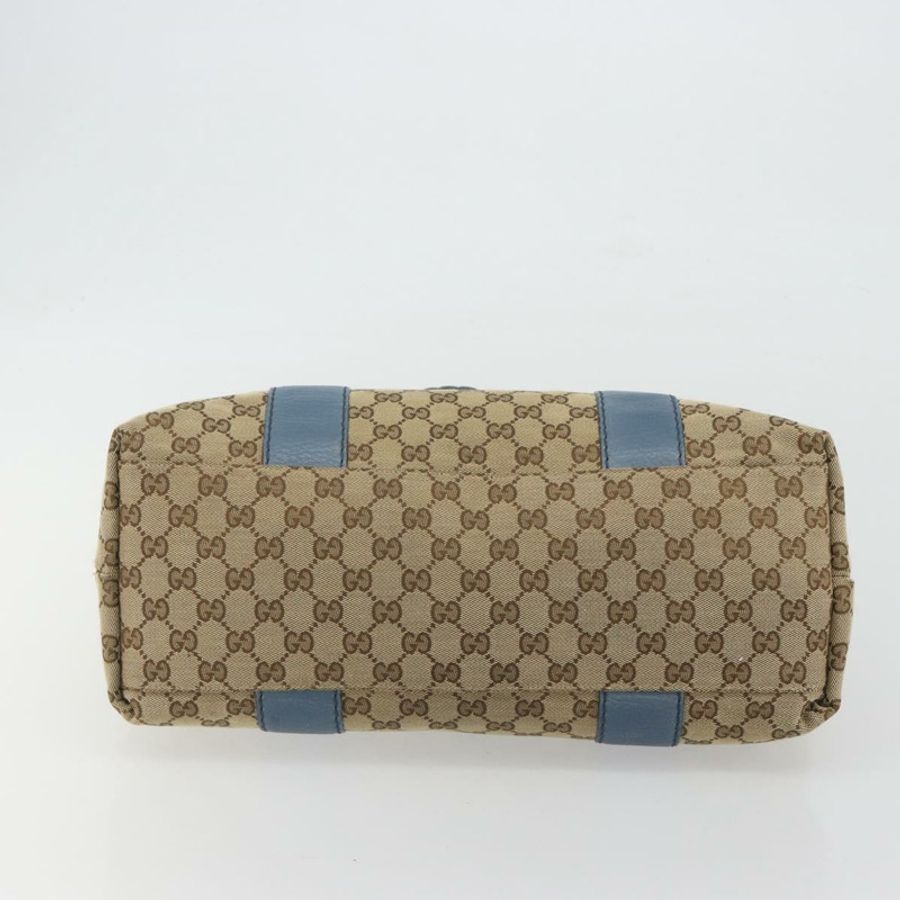 【日本直送】GUCCI GG 帆布竹編托特包 藍米色 232947 正品 ki6706A-8