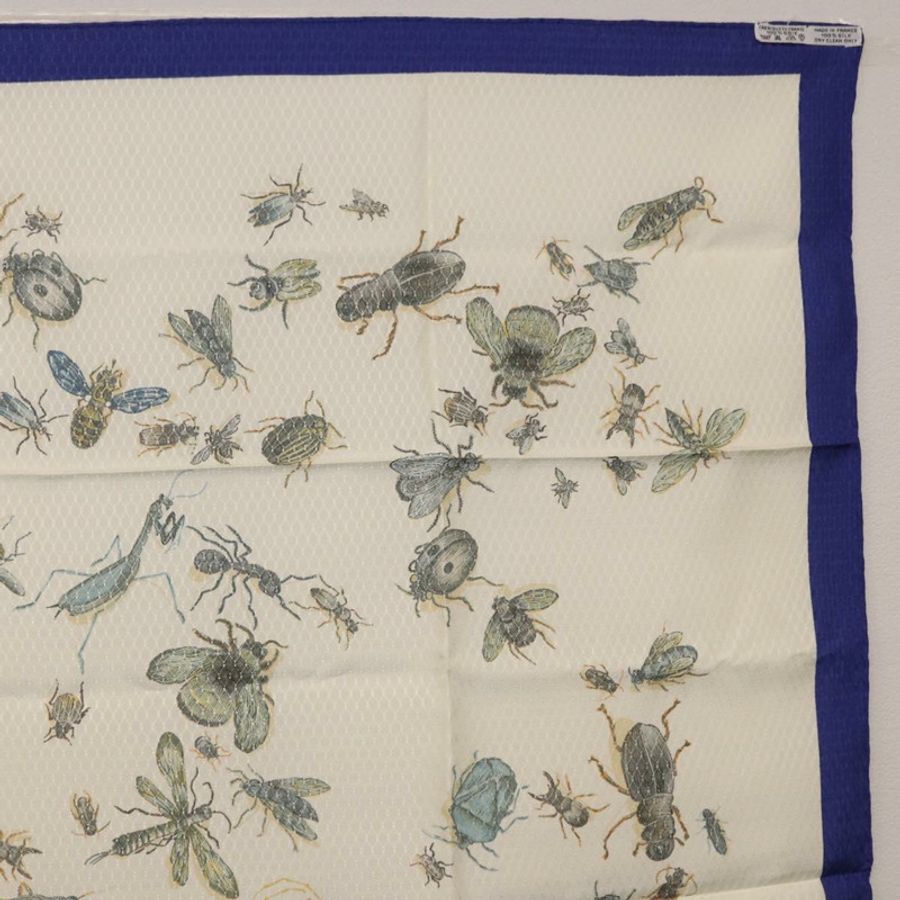 【日本直送】愛馬仕 Carre 90 絲巾 藍白配色 正品 ki6720M-15