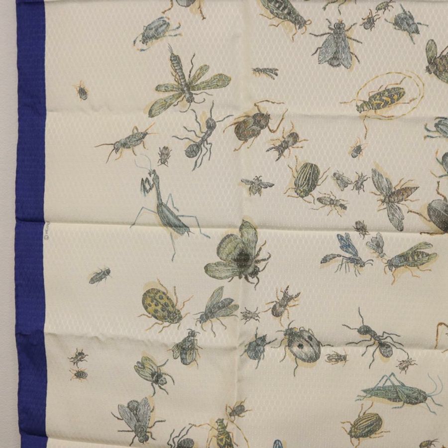 【日本直送】愛馬仕 Carre 90 絲巾 藍白配色 正品 ki6720M-16