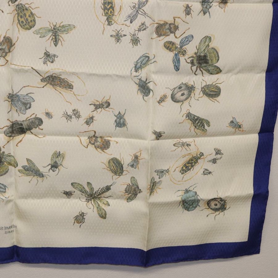 【日本直送】愛馬仕 Carre 90 絲巾 藍白配色 正品 ki6720M-21