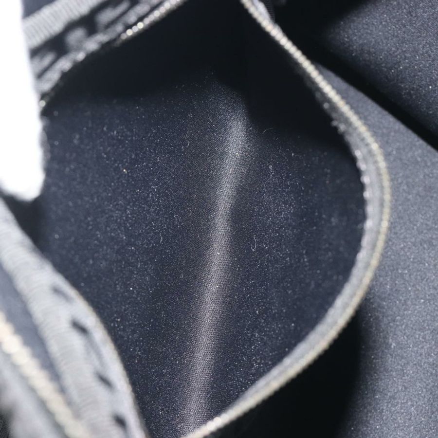 【日本直送】FENDI Zucchino帆布手提包 黑色 銀色 8BH031 正品 ki6737-20