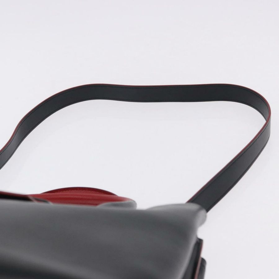 【日本直送】PRADA 手提包 皮革 兩用 黑色 銀色 正品 ki6745M-9