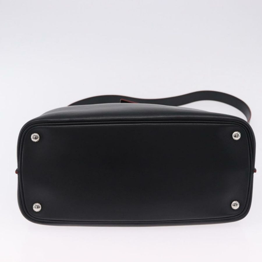 【日本直送】PRADA 手提包 皮革 兩用 黑色 銀色 正品 ki6745M-10