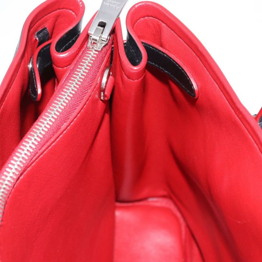 【日本直送】PRADA 手提包 皮革 兩用 黑色 銀色 正品 ki6745M-20