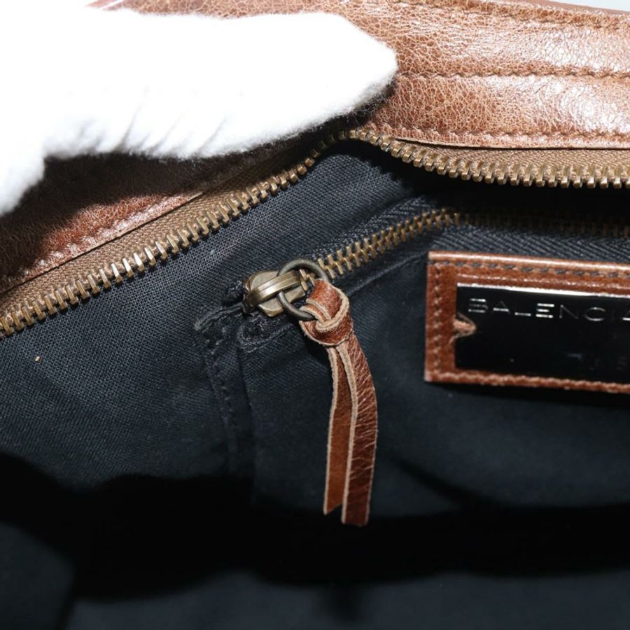 【日本直送】BALENCIAGA The City 手提包 皮革 2way 棕色 115748 Auth yk20644M-20