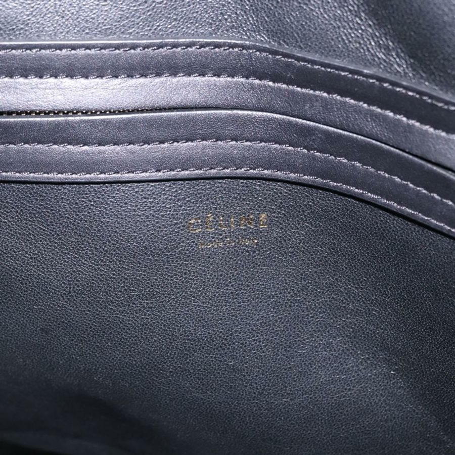 【日本直送】CELINE Luggage Phantom 手提包 Harako 皮革 棕色 黑色 正品 yk20659SAM-16