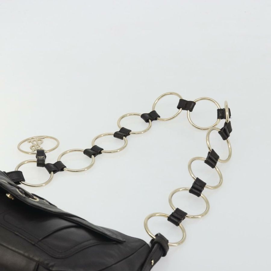 【日本直送】SAINT LAURENT 鏈條單肩包 皮革 棕色 金色色調 138957 Auth yk20663SAM-8