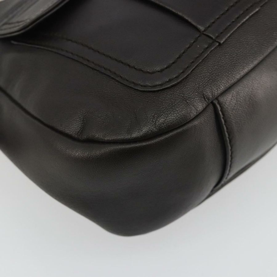 【日本直送】SAINT LAURENT 鏈條單肩包 皮革 棕色 金色色調 138957 Auth yk20663SAM-11