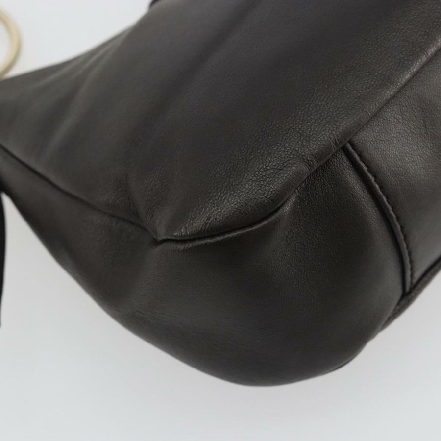 【日本直送】SAINT LAURENT 鏈條單肩包 皮革 棕色 金色色調 138957 Auth yk20663SAM-13