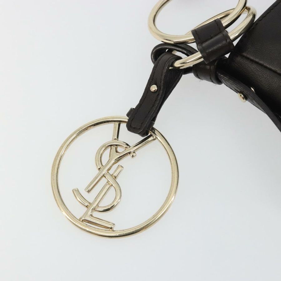 【日本直送】SAINT LAURENT 鏈條單肩包 皮革 棕色 金色色調 138957 Auth yk20663SAM-14