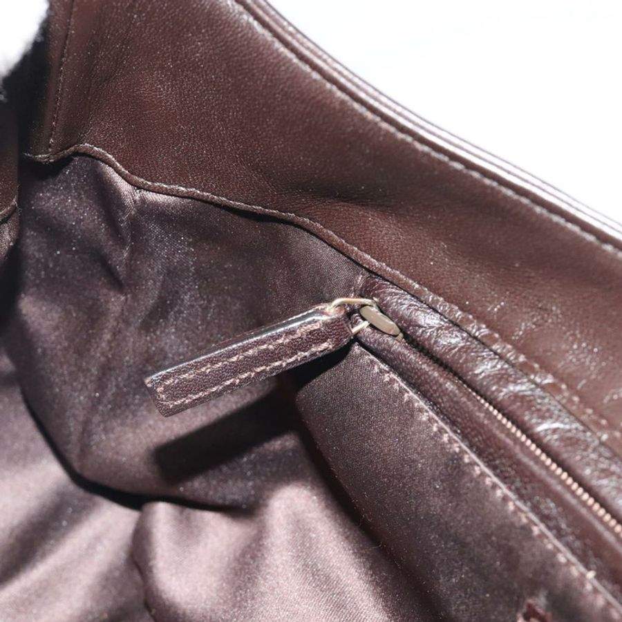 【日本直送】SAINT LAURENT 鏈條單肩包 皮革 棕色 金色色調 138957 Auth yk20663SAM-21