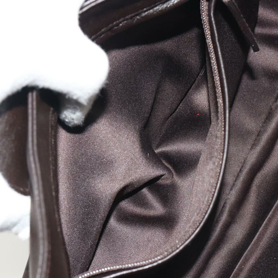 【日本直送】SAINT LAURENT 鏈條單肩包 皮革 棕色 金色色調 138957 Auth yk20663SAM-22