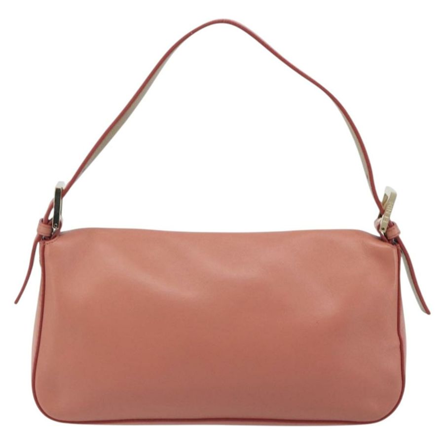 【日本直送】FENDI 鉚釘 Mamma Baguette 單肩包 皮革 粉紅色 金色色調 正品 yk20664SAM-2